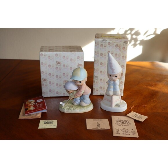 Enesco Other - Lot Precious Moments Nobody's Perfect & You Always Stand Behind Me Golf Figurine